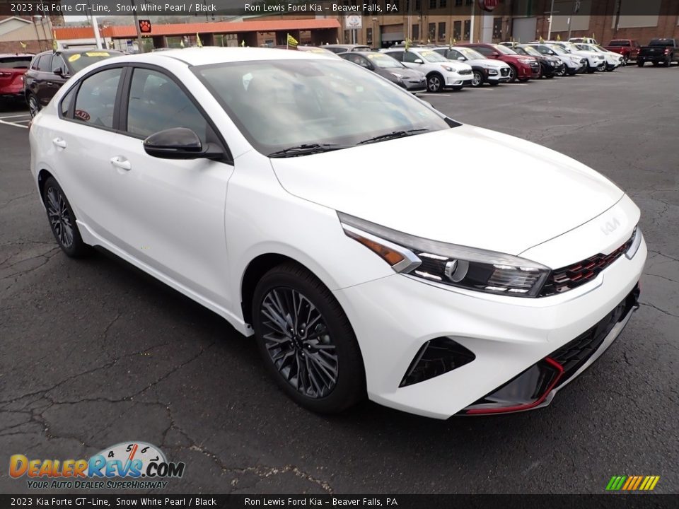 2023 Kia Forte GT-Line Snow White Pearl / Black Photo #2