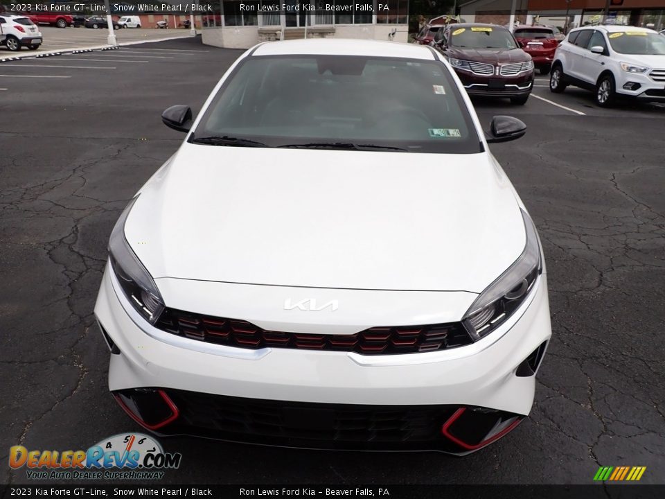 2023 Kia Forte GT-Line Snow White Pearl / Black Photo #3