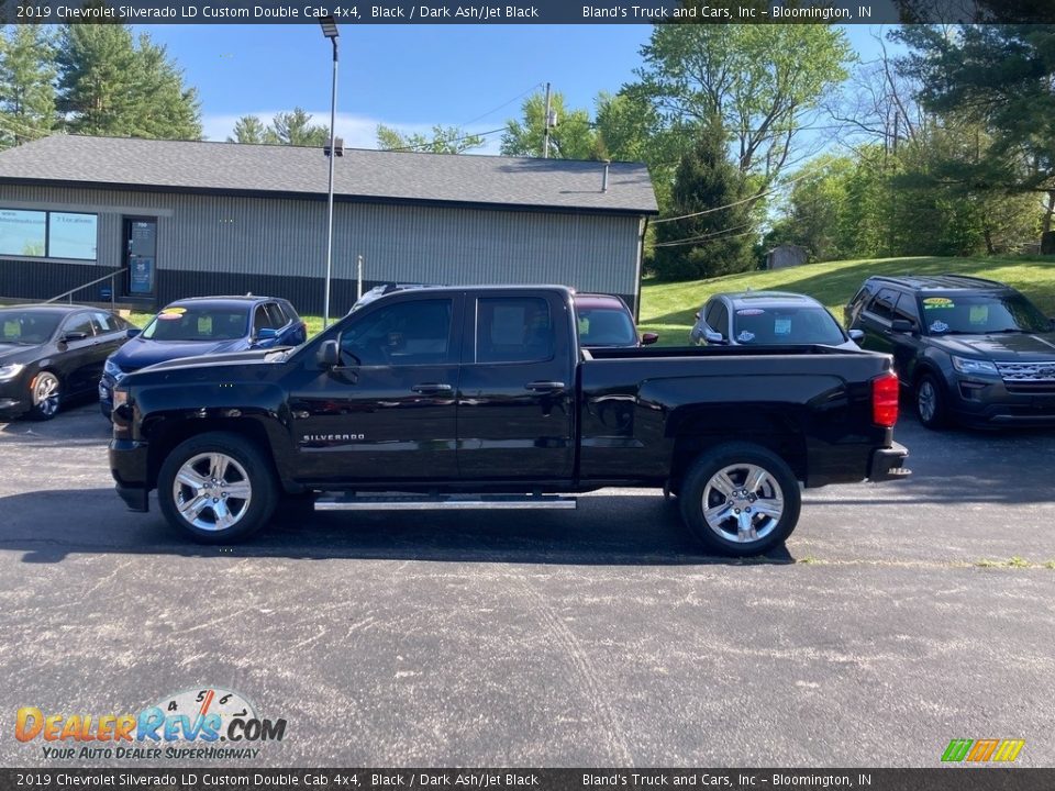 2019 Chevrolet Silverado LD Custom Double Cab 4x4 Black / Dark Ash/Jet Black Photo #1