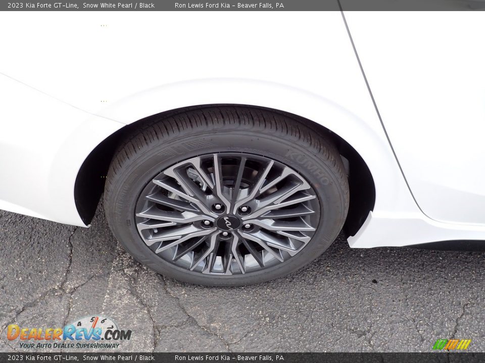 2023 Kia Forte GT-Line Snow White Pearl / Black Photo #9