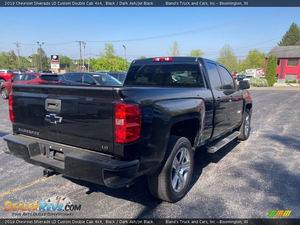 2019 Chevrolet Silverado LD Custom Double Cab 4x4 Black / Dark Ash/Jet Black Photo #6