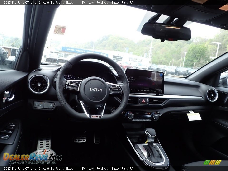 2023 Kia Forte GT-Line Snow White Pearl / Black Photo #13
