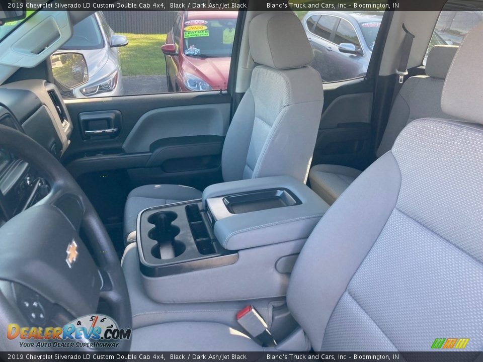 2019 Chevrolet Silverado LD Custom Double Cab 4x4 Black / Dark Ash/Jet Black Photo #13