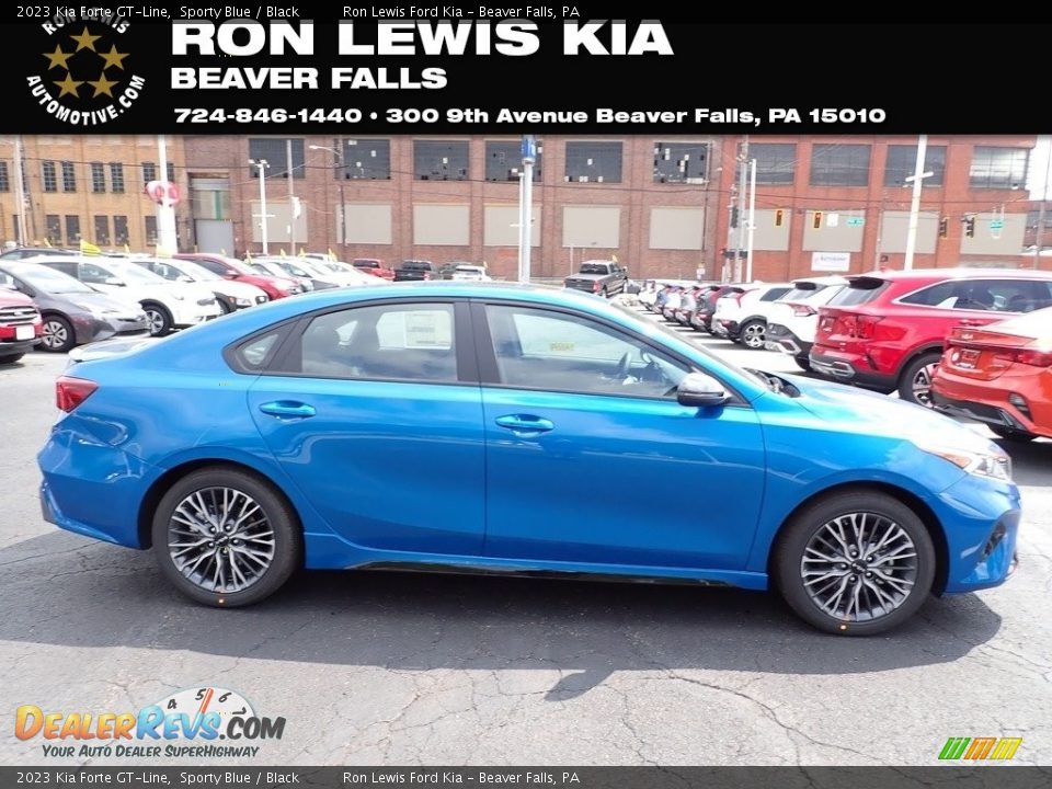 2023 Kia Forte GT-Line Sporty Blue / Black Photo #1