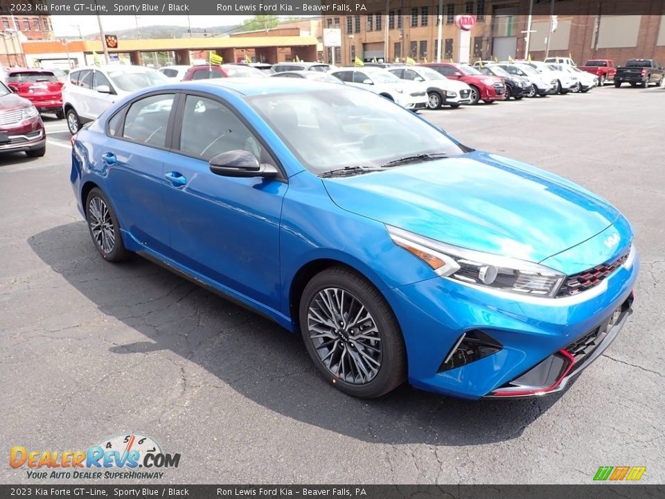 2023 Kia Forte GT-Line Sporty Blue / Black Photo #2