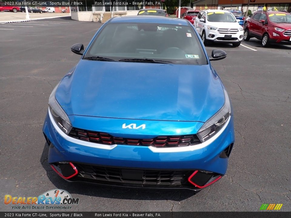 2023 Kia Forte GT-Line Sporty Blue / Black Photo #3