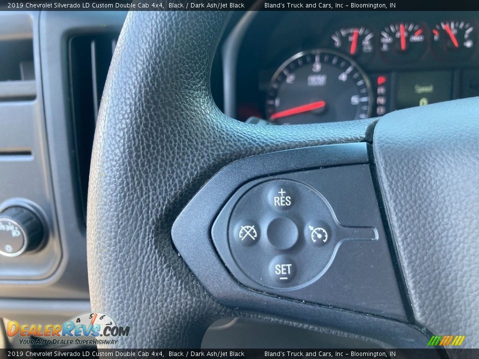 2019 Chevrolet Silverado LD Custom Double Cab 4x4 Black / Dark Ash/Jet Black Photo #18