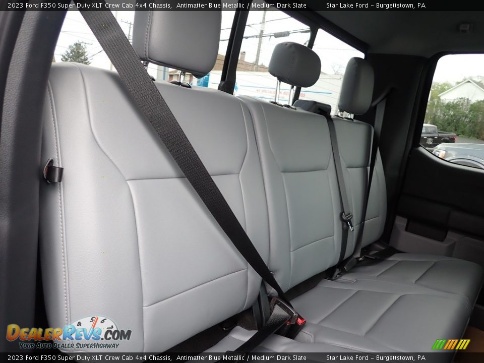 Rear Seat of 2023 Ford F350 Super Duty XLT Crew Cab 4x4 Chassis Photo #9