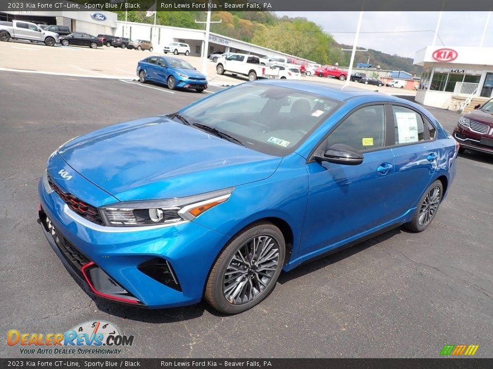 2023 Kia Forte GT-Line Sporty Blue / Black Photo #4