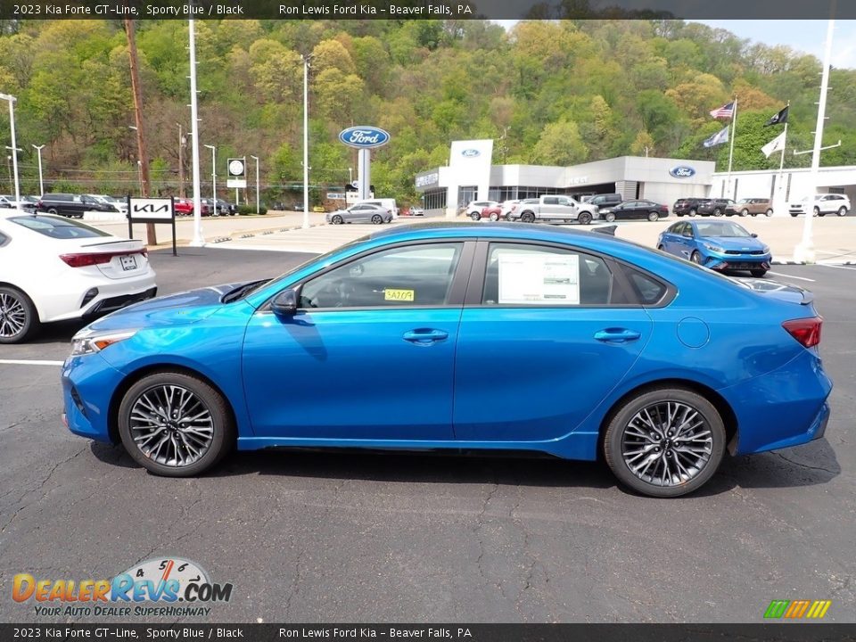 2023 Kia Forte GT-Line Sporty Blue / Black Photo #5