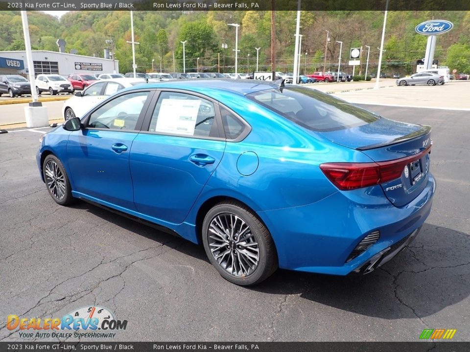 2023 Kia Forte GT-Line Sporty Blue / Black Photo #6