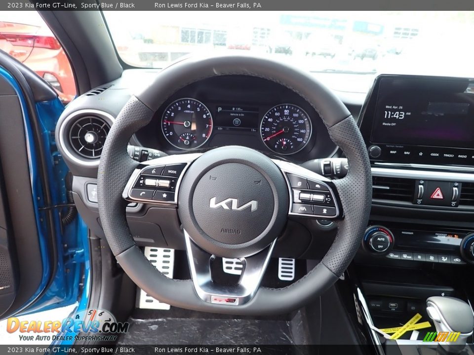 2023 Kia Forte GT-Line Sporty Blue / Black Photo #19