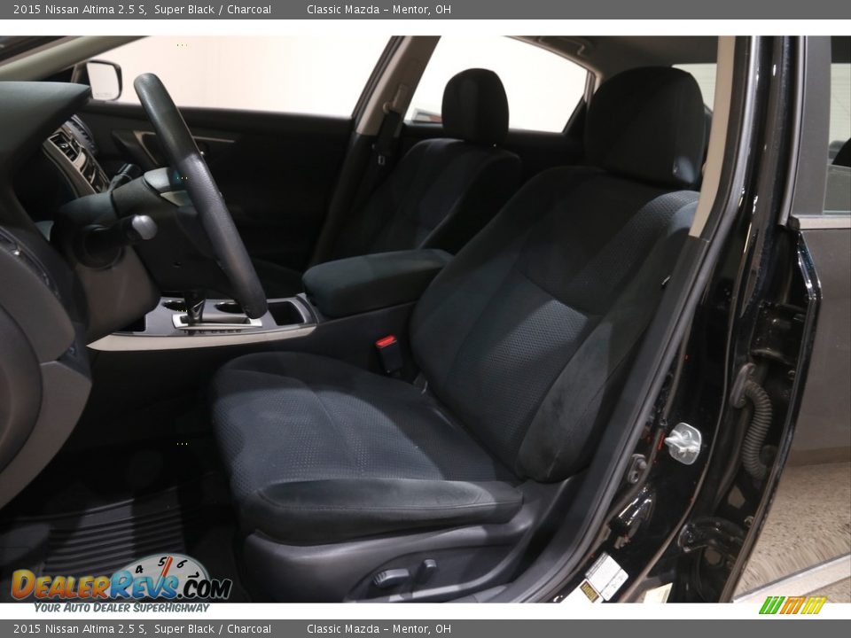 2015 Nissan Altima 2.5 S Super Black / Charcoal Photo #5