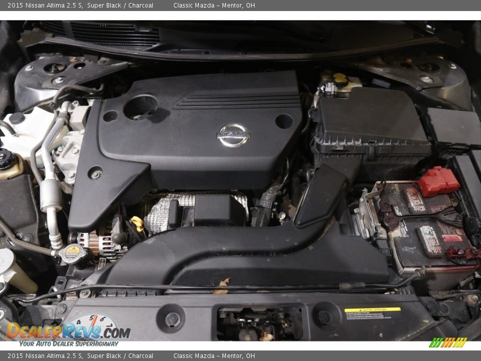 2015 Nissan Altima 2.5 S Super Black / Charcoal Photo #15