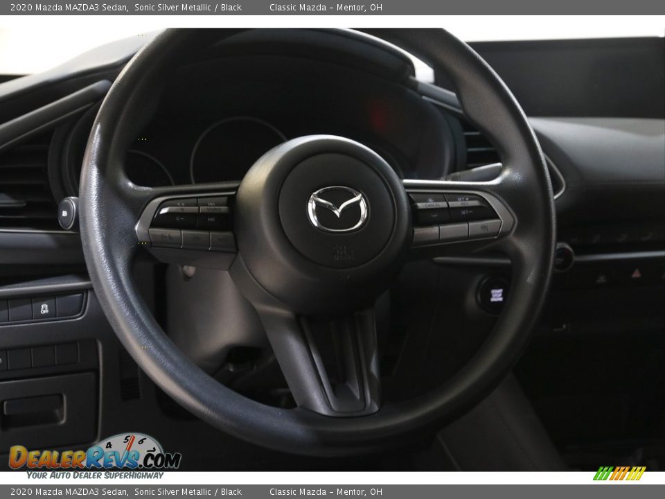 2020 Mazda MAZDA3 Sedan Sonic Silver Metallic / Black Photo #7
