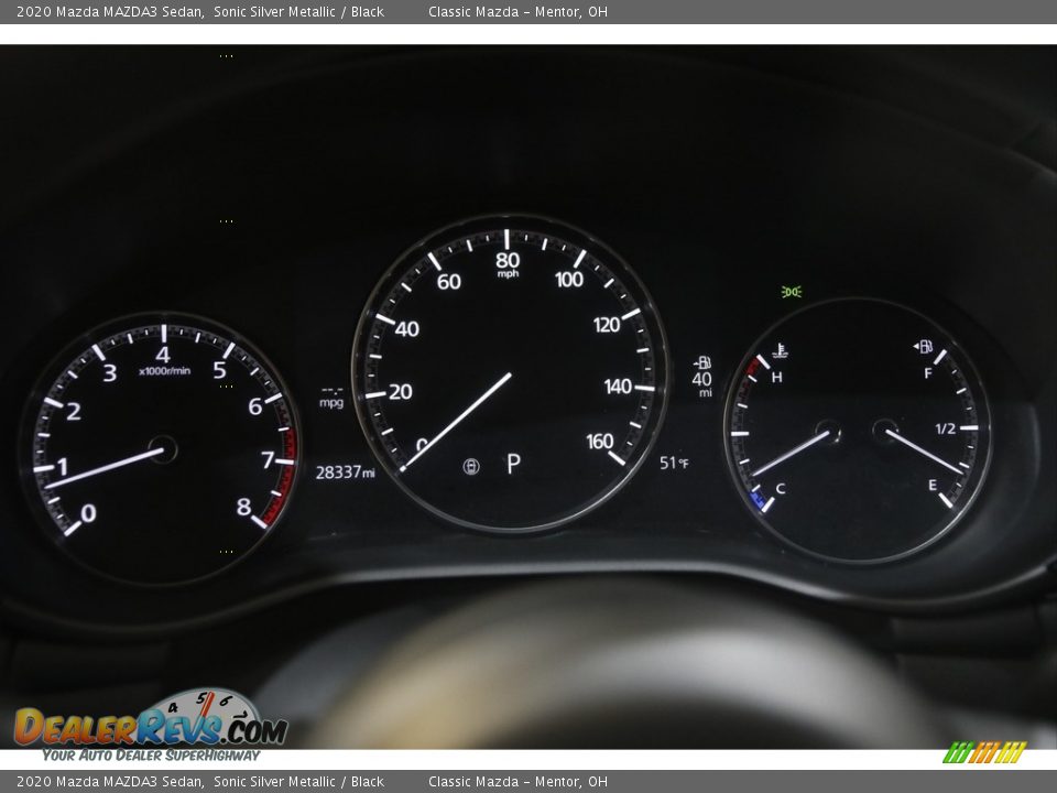2020 Mazda MAZDA3 Sedan Sonic Silver Metallic / Black Photo #8