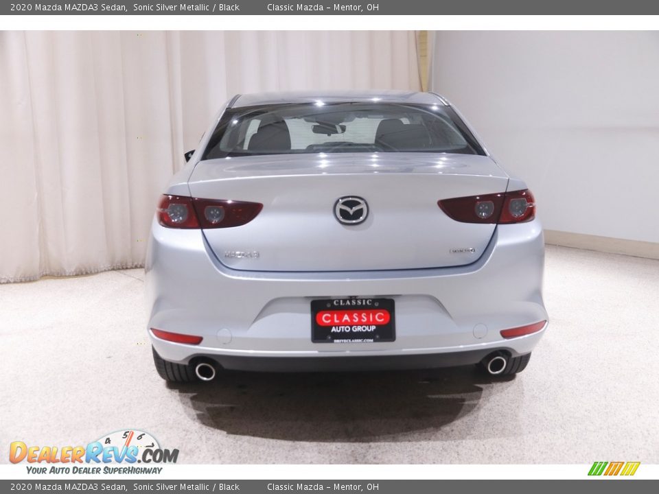 2020 Mazda MAZDA3 Sedan Sonic Silver Metallic / Black Photo #17