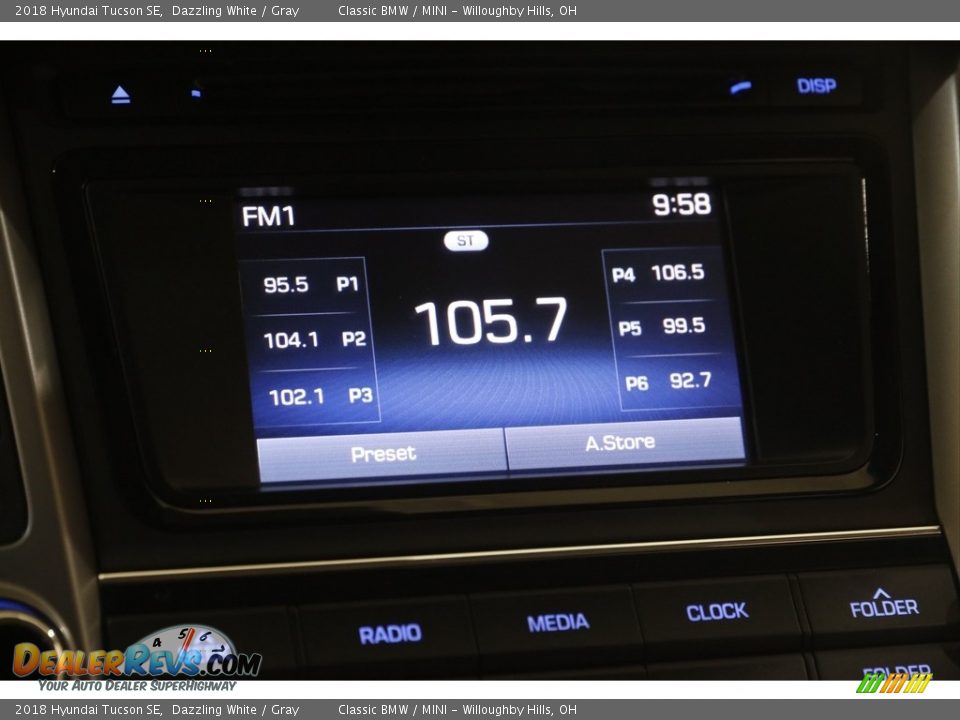 Audio System of 2018 Hyundai Tucson SE Photo #10