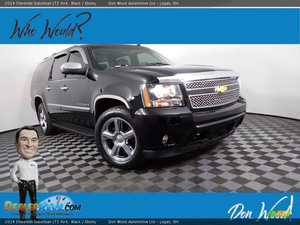 2014 Chevrolet Suburban LTZ 4x4 Black / Ebony Photo #1