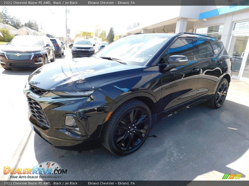 2021 Chevrolet Blazer RS AWD Black / Jet Black Photo #1