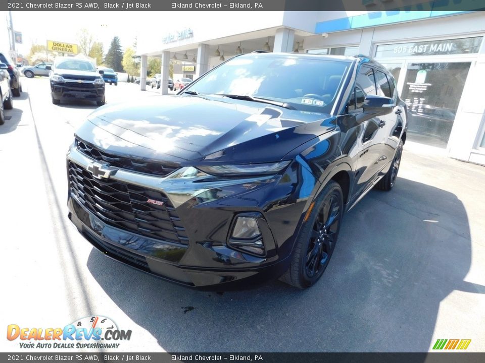 2021 Chevrolet Blazer RS AWD Black / Jet Black Photo #2