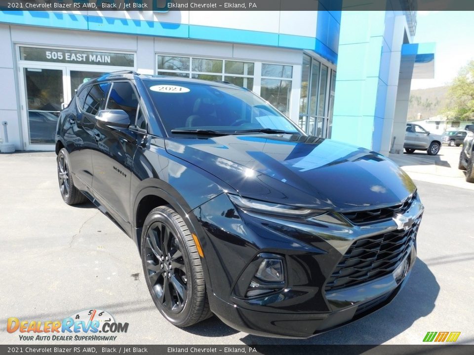 2021 Chevrolet Blazer RS AWD Black / Jet Black Photo #4