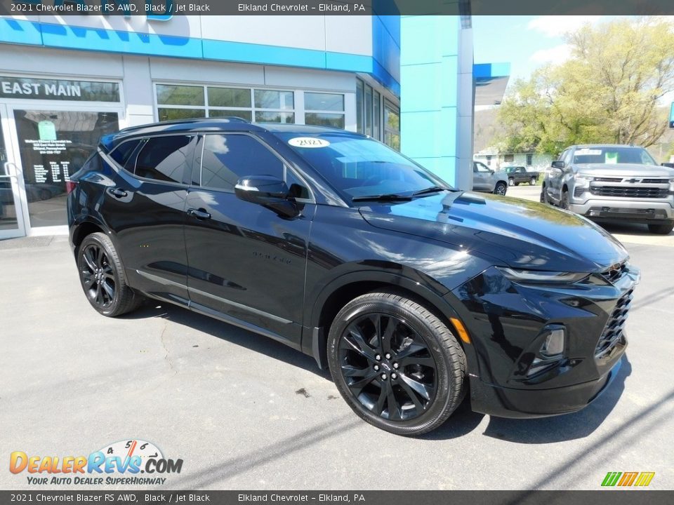 2021 Chevrolet Blazer RS AWD Black / Jet Black Photo #5