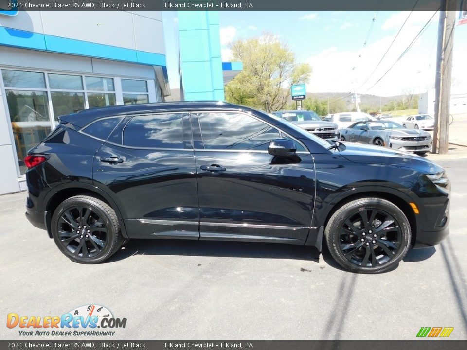 2021 Chevrolet Blazer RS AWD Black / Jet Black Photo #6