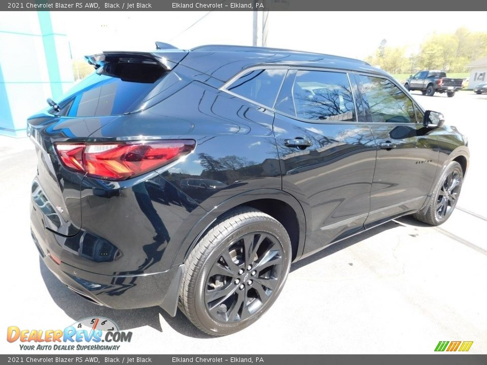 2021 Chevrolet Blazer RS AWD Black / Jet Black Photo #7