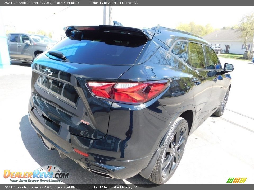 2021 Chevrolet Blazer RS AWD Black / Jet Black Photo #8