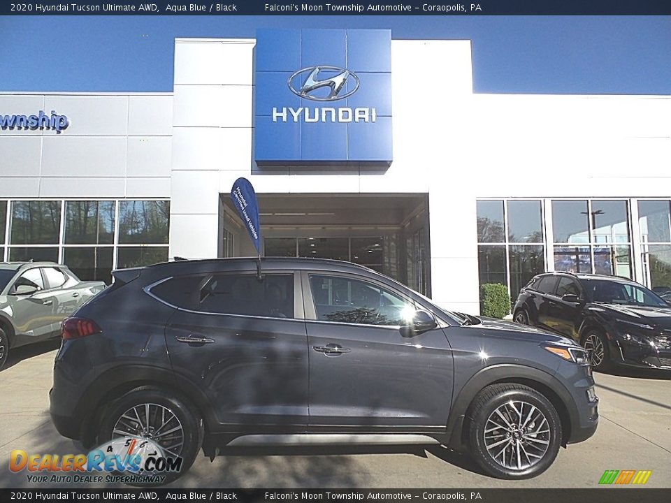 2020 Hyundai Tucson Ultimate AWD Aqua Blue / Black Photo #1