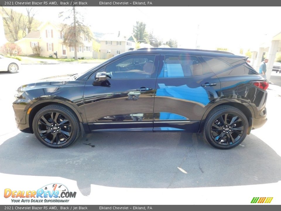 2021 Chevrolet Blazer RS AWD Black / Jet Black Photo #11