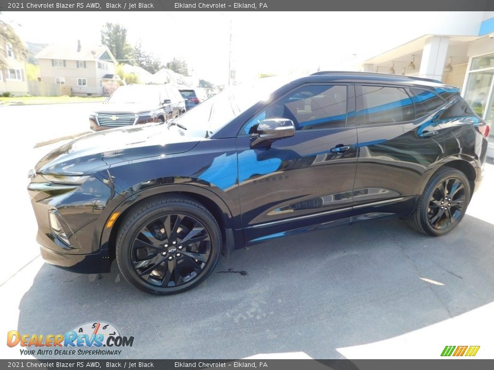 2021 Chevrolet Blazer RS AWD Black / Jet Black Photo #12