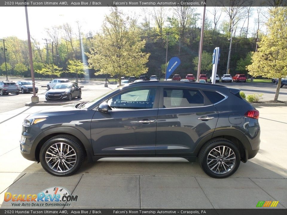 2020 Hyundai Tucson Ultimate AWD Aqua Blue / Black Photo #6