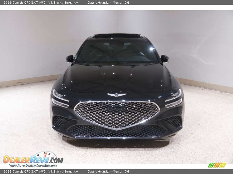 2022 Genesis G70 2.0T AWD Vik Black / Burgundy Photo #2