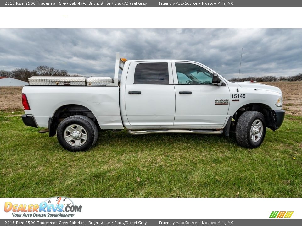 2015 Ram 2500 Tradesman Crew Cab 4x4 Bright White / Black/Diesel Gray Photo #2