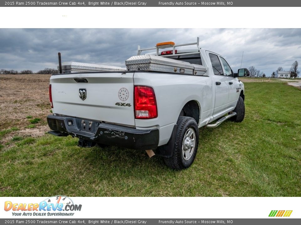 2015 Ram 2500 Tradesman Crew Cab 4x4 Bright White / Black/Diesel Gray Photo #3