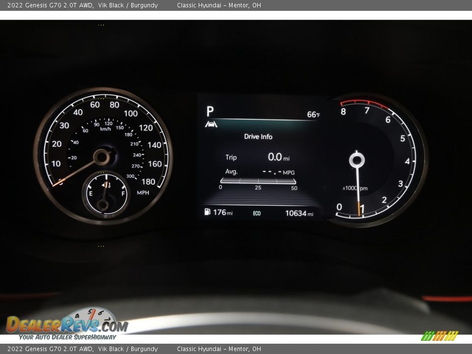 2022 Genesis G70 2.0T AWD Gauges Photo #8