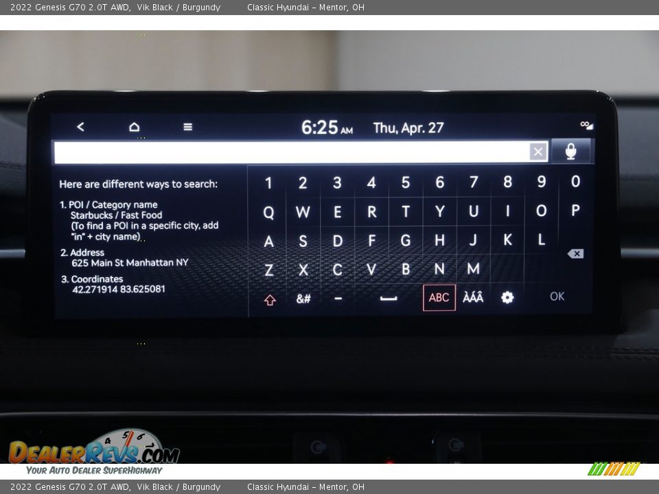 2022 Genesis G70 2.0T AWD Vik Black / Burgundy Photo #11