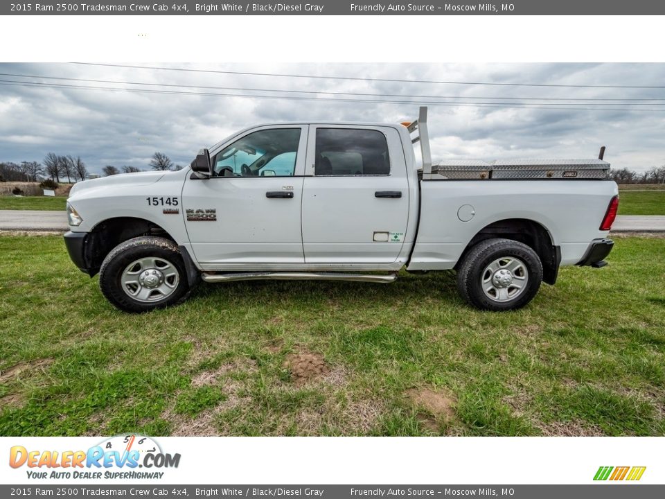 2015 Ram 2500 Tradesman Crew Cab 4x4 Bright White / Black/Diesel Gray Photo #7