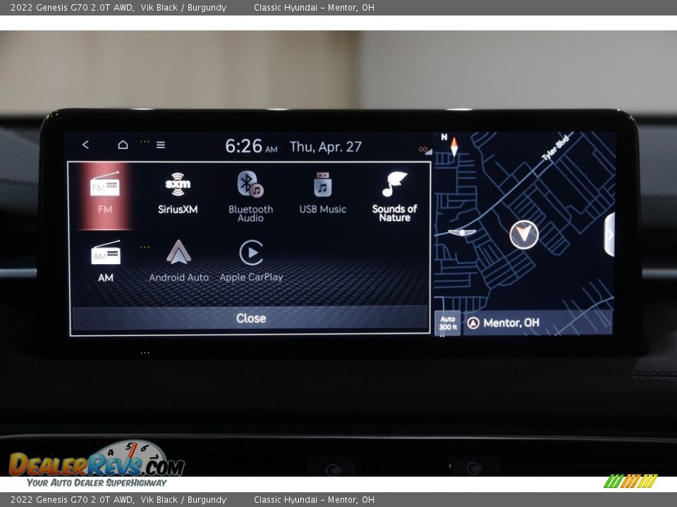 Navigation of 2022 Genesis G70 2.0T AWD Photo #15