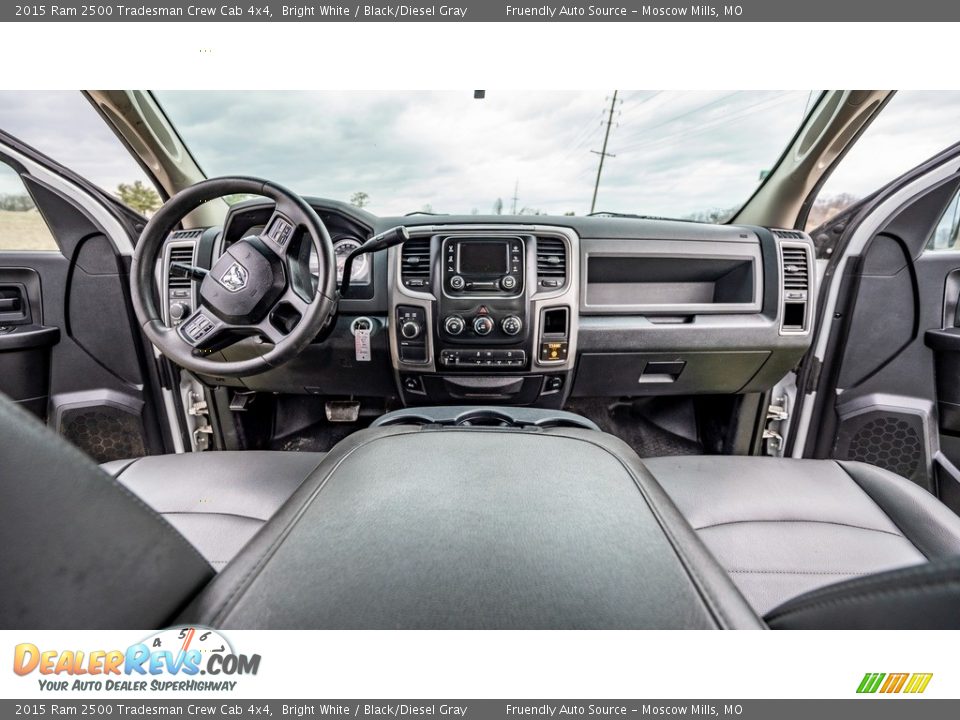 2015 Ram 2500 Tradesman Crew Cab 4x4 Bright White / Black/Diesel Gray Photo #10