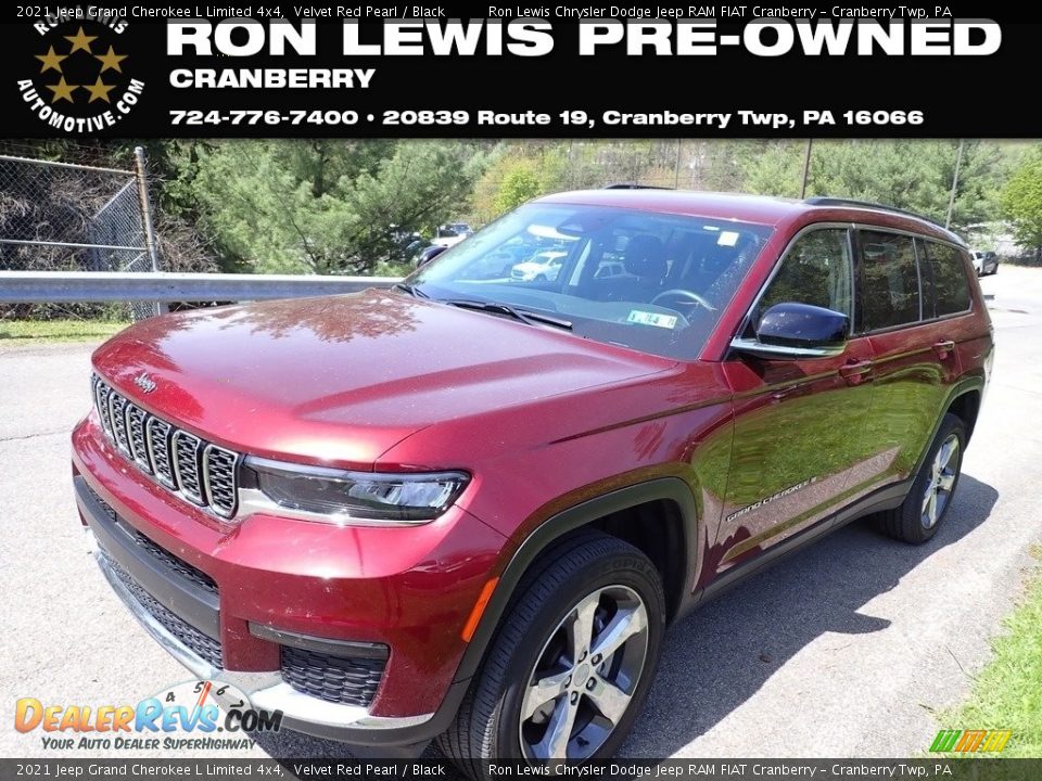 2021 Jeep Grand Cherokee L Limited 4x4 Velvet Red Pearl / Black Photo #1