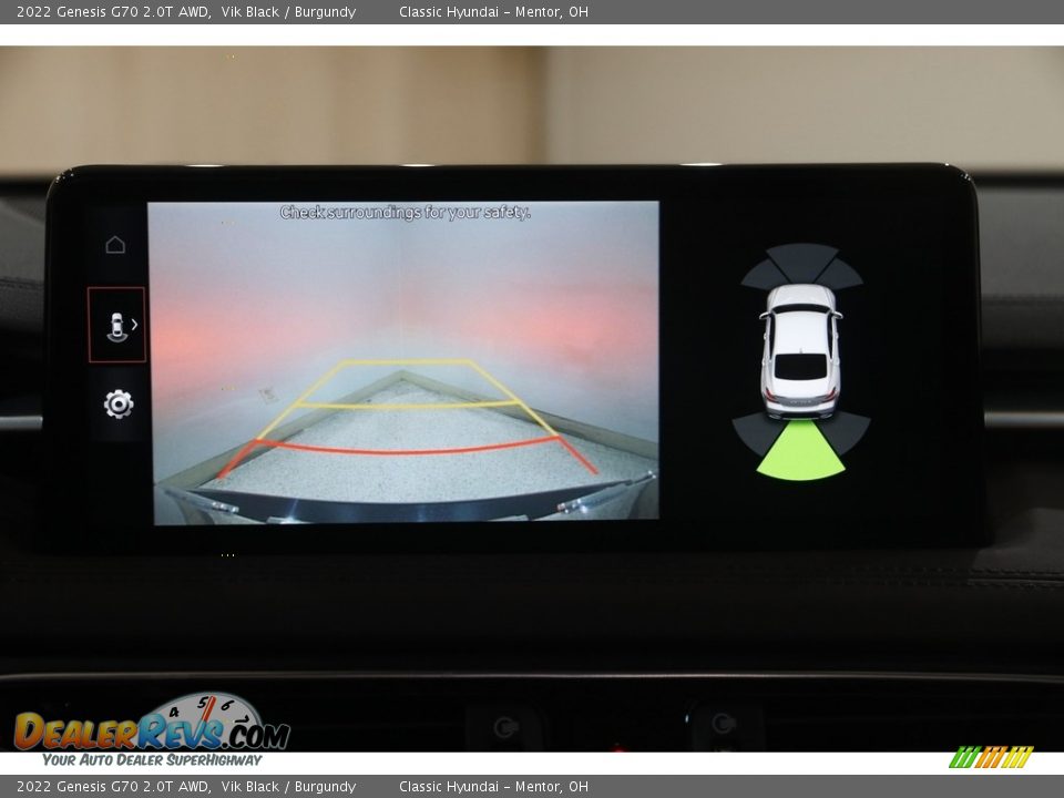 2022 Genesis G70 2.0T AWD Vik Black / Burgundy Photo #16