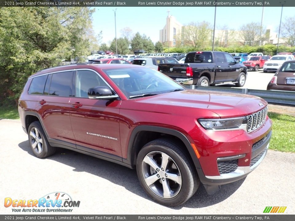 2021 Jeep Grand Cherokee L Limited 4x4 Velvet Red Pearl / Black Photo #3