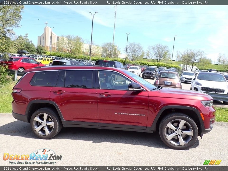 2021 Jeep Grand Cherokee L Limited 4x4 Velvet Red Pearl / Black Photo #4