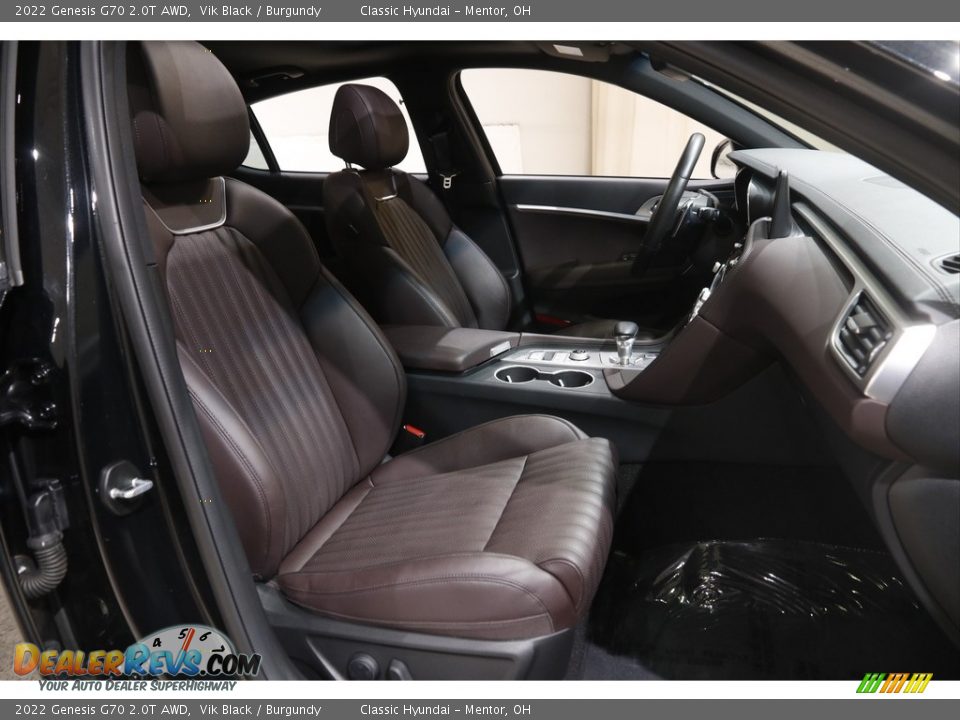 Front Seat of 2022 Genesis G70 2.0T AWD Photo #21