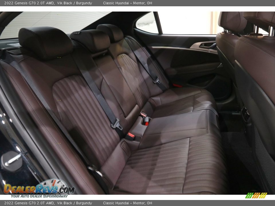 Rear Seat of 2022 Genesis G70 2.0T AWD Photo #22