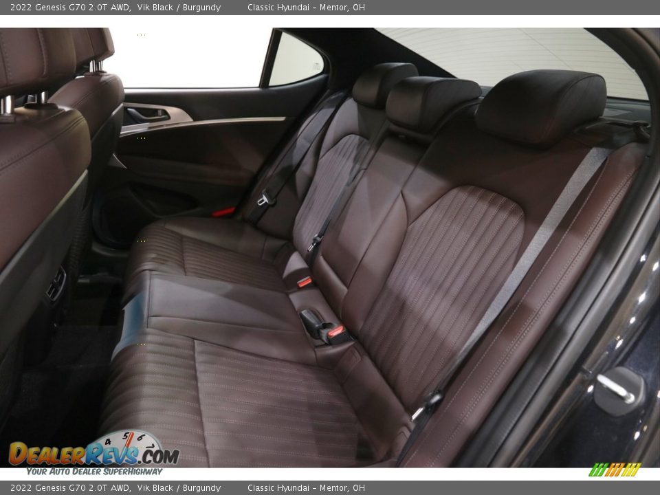 Rear Seat of 2022 Genesis G70 2.0T AWD Photo #23