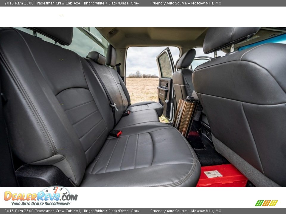 Rear Seat of 2015 Ram 2500 Tradesman Crew Cab 4x4 Photo #17